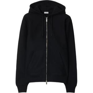 Брендовая худи с молнией Burberry, угольный