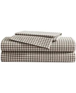 Комплект постельного белья из 100% хлопкового перкаля с принтом, 4 предмета, размер полуторный Eddie Bauer, Harrison Brown