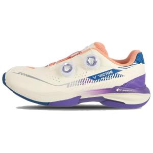 Victor Бадминтонные кроссовки женские, белые, фиолетовые, с амортизацией, противоскользящие, с отскоком