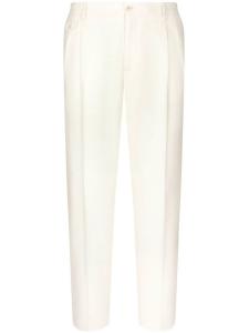Dolce & Gabbana зауженные брюки строгого кроя, белый