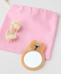 Зеркало/заколка для волос SUPERIOR CLOSET ANIMAL "TRESSE" Ined, цвет Beige