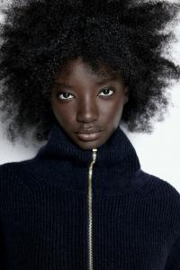 Ребристый свитер на молнии H&M, синий