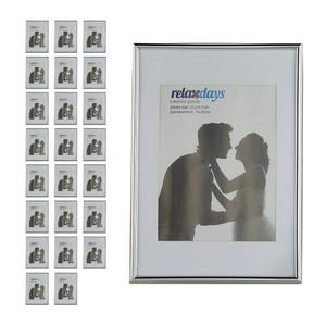 24 x Рамка для фотографий Relaxdays A4 silber, серебряный