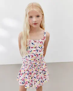 Детский топ на бретелях с фантазийным принтом Kids El Corte Inglés, мультиколор