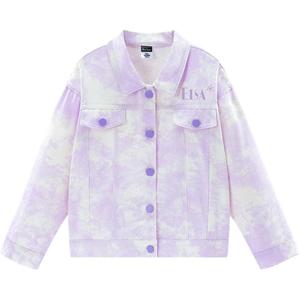 Disney Детская рубашка Frozen серии, фиолетовая, для детей 3-7 лет