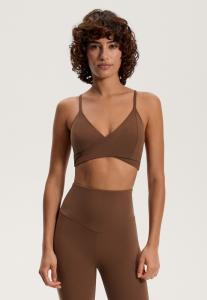 Бюстгальтер OYSHO MEDIUM-SUPPORT COMFORTLUX CROSSOVER WITH CUPS, Brown