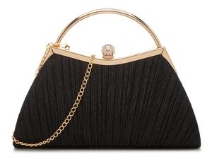 Сумка Kelly & Katie Glitter Pleated Satchel, черный