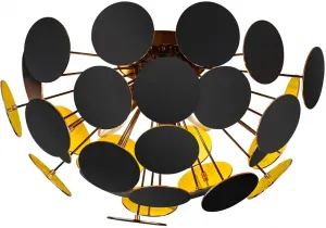 Светильник потолочный Trio Leuchten Discalgo, черный / золотой