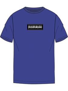 Футболка S-Box Logo Ss синего цвета Napapijri