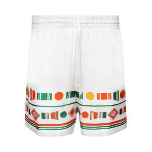 Шорты Casablanca Silk Shorts With Drawstring, цвет Playful Eagle