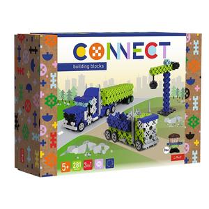 61977 Блоки Connect — грузовик/строительная зона — L Trefl