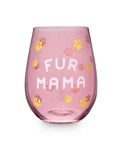 Бокал для вина без ножки Fur Mama Blush, розовый