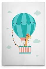 Картина на холсте A.S. Création Animal Balloon 2 цвет weissgrünblauorangerosa