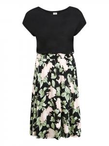 Длинное платье Buffalo Jersey, цвет schwarz-rosa-bedruckt