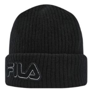 FILA Шерстяная вязаная шапка унисекс черная, Black