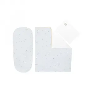 Комплект постельного белья для детской кроватки Kikkaboo Stripy Friends из 6 предметов, белый