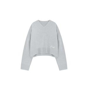 WE11DONE Топ женский светло-серый