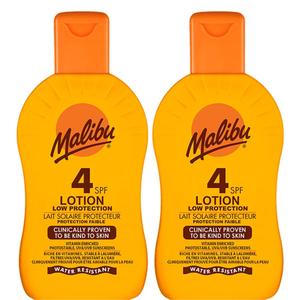 Malibu Lotion Protection SPF4 Защитный бальзам 200 мл x2 шт.