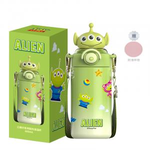 Lotso Stitch изолированная кружка 316 Food Grade, удобная дорожная кружка 600 мл Disney, alien insulated cup+x&w coaster