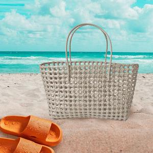 Желейная сумка-тубус через плечо FASHNZFAB, бежевый