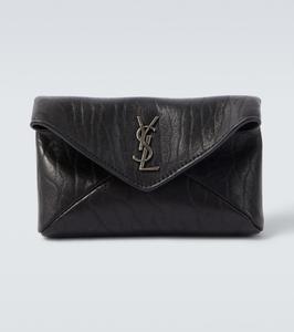 Кожаный кошелёк Cassandre Saint Laurent, черный