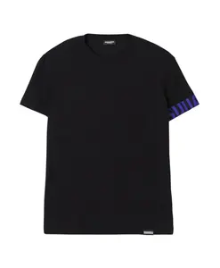 Классическая черная футболка с круглым вырезом Dsquared2, черный