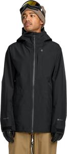 Мужская куртка для сноуборда Volcom Tester 3l Gore-tex - водонепроницаемая дышащая оболочка, полностью проклеенные швы, Black