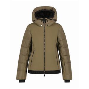 Женская куртка софтшелл Luhta Salmivaara с капюшоном - коричневая