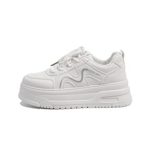 Износостойкие и легкие низкие женские скейтерские кроссовки RENBEN, серебро