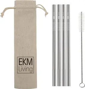 Набор Advantage: 2 бокала VINUM DAIGINJO 0416/75 и 4 трубочки для питья из нержавеющей стали EKM Living Riedel