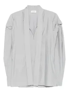 Топ Ascot с V-образным вырезом и объемными рукавами LEMAIRE, синий