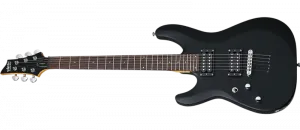 Электрогитара Schecter C-6 Deluxe для левшей, сатиновый черный