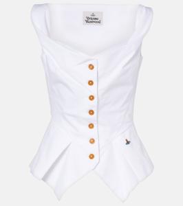 Хлопковый жилет Monday Vivienne Westwood, Aw25-White