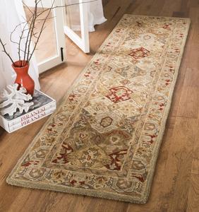 Ковер SAFAVIEH, 69 x 305 см, Anatolia Collection Runner, Beige & Multi, ручной работы, традиционный восточный из шерсти, идеален для помещений с высокой проходимостью в гостиной, спальне (AN530A)