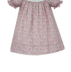 Детское цветочное платье Floral Turkey Girl с коротким рукавом, присборенное, со вставками, разноцветное Anavini