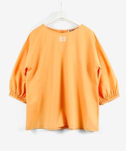 Пуловер из смесовой хлопковой ткани Studio Picone, цвет Orange(039)