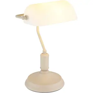 Настольная лампа my home Leandra E27 1 шт. с качельным выключателем на кабеле My Home, Sandfarben, weiß