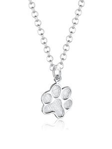 Elli Колье из серебра 925 пробы с изображением отпечатка лапы