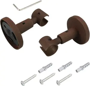 Потолочный кронштейн Liedeco для карнизов, (1 шт.), для карнизов Ø 16 мм Ø 1,6 см, цвет rostbraun