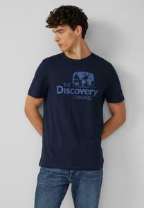 Футболка s.Oliver LÄSSIGES MIT FRONTPRINT, Navy/Dark Blue