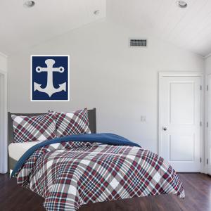 Комплект постельного белья из микрофибры Chaps Kids, красный/белый