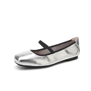 QUICHESHOES Женские повседневные туфли серебристые, цвет Silver