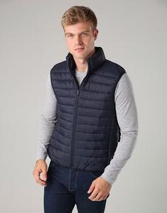 Сверхлегкий дутый жилет с воротником-стойкой, темно-синего цвета French Connection
