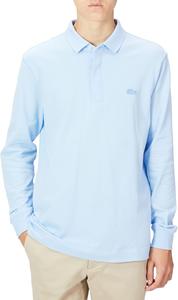 Мужская рубашка-поло Lacoste PH2481M, с рукавами крылышко спереди, с длинным рукавом, светло-синий