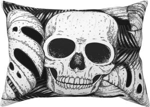 Pevtufa Наволочка с принтом черепа и пальмовых листьев Skull and Palm Leaves