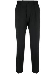 Зауженные брюки со складками Dell'oglio, черный