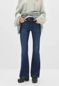 Джинсы-Клеш с низкой посадкой Pull&Bear, Dark-Blue Denim