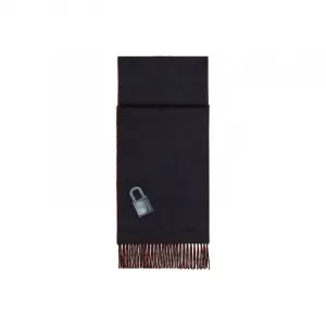 HERMES Вязаный шарф мужской, Dark Blue