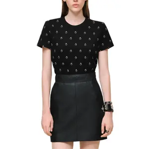 Футболка Regular SS26 для женщин HERMES, черный