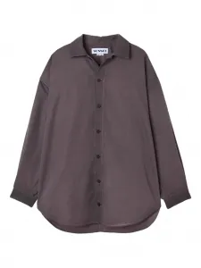 Рубашка из мега шерсти Sunnei, коричневый